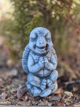Gartenfigur Yoga Schildkröte